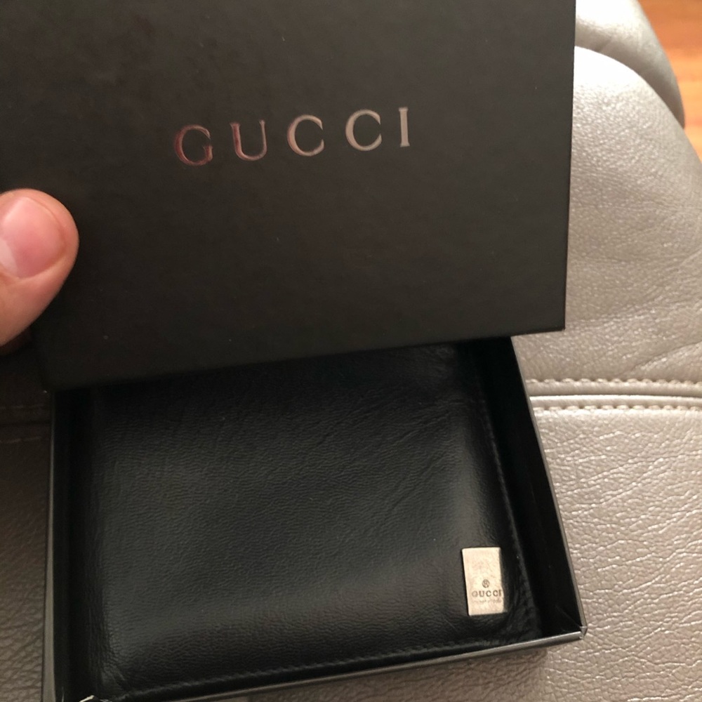 Gucci wallet black leather